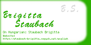 brigitta staubach business card